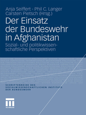 cover image of Der Einsatz der Bundeswehr in Afghanistan
